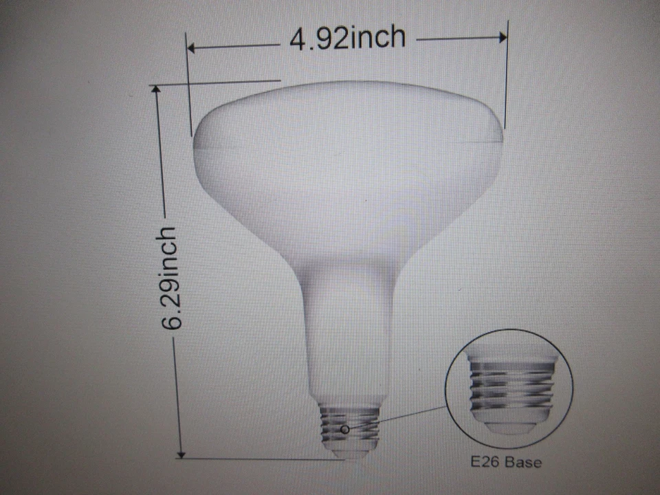 75-Watt Equivalent BR40 Dimmable LED Light Bulb Soft White 12PK - Image 3 of 4