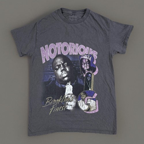 The Notorious BIG Brooklyn's Finest Graphic T-Shirt Damen Small grau Rap Musik - Bild 1 von 7