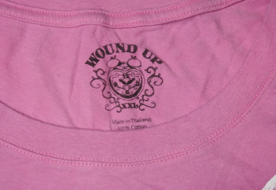 Wound Up Cat Graphic T-Shirt Women’s XXL Tie Dye Ombre Pink Purple Blue SS - Image 3 of 4