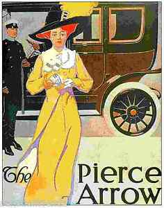 Pierce Arrow Poster auto Touring Car Ad 4 Art Print eBay