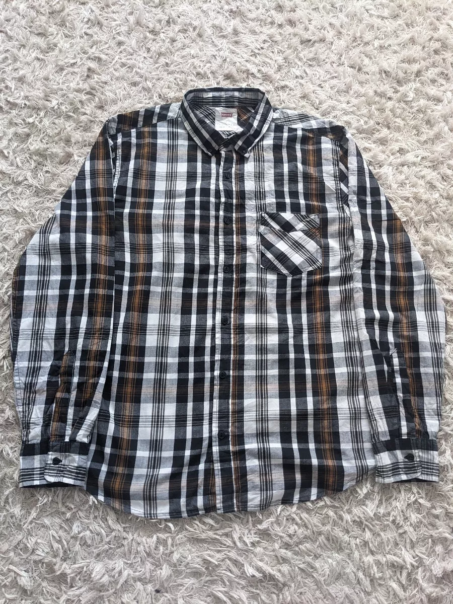 Levis check shirt hot sale mens