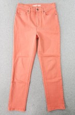 Lands End Jeans Women's Size 6 Orange High-Rise Slim 7/8 Ankle Pants 27x27