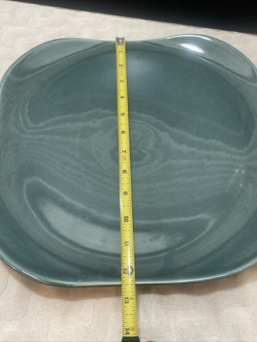HTF Set Of (2) Russel Wright Serving Plates Seafoam Ameri Modern Steubenville - Picture 9 of 11