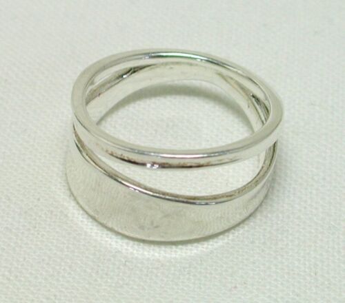 Georg Jensen Silver "Marcia" Ring In Original Box Size K - 22038 - Picture 3 of 8
