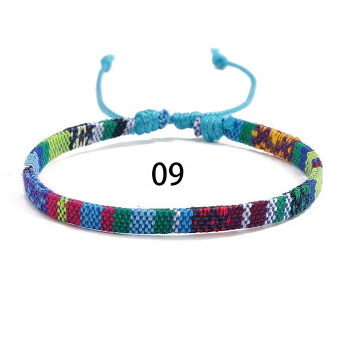 Bohemian Friendship Bracelet Gift Cotton Braided Handmade Woven Bracelet Jewelry - Picture 28 of 31