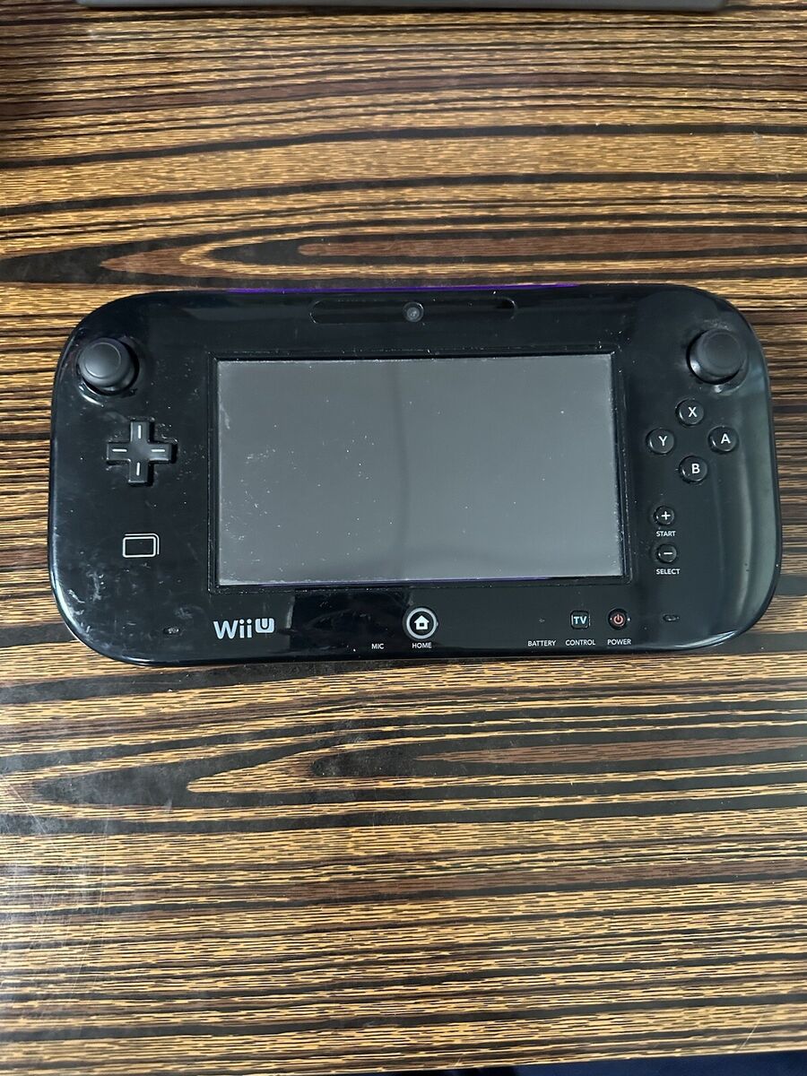  Nintendo Wii U Black Gamepad - Replacement ONLY - no cables :  Video Games