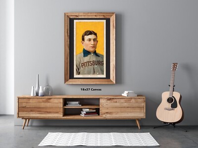 Honus Wagner T206 Famous Baseball Card Poster / Postcard / Canvas