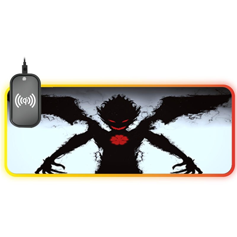 Wireless RGB Charging Mouse Pad for Gaming with Large Keyboard Mat