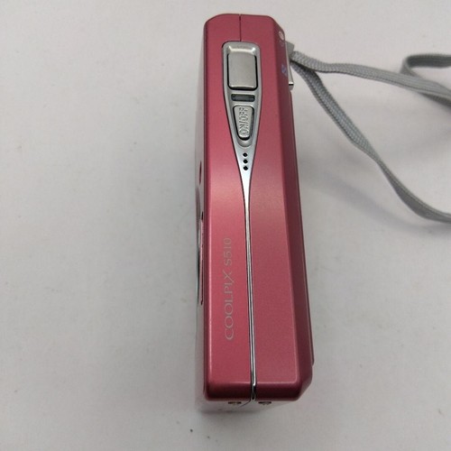 Nikon Coolpix S510 rosso lampone 8,1 MP fotocamera digitale compatta usata dal Giappone - Foto 5 di 12