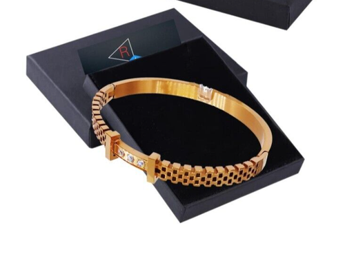 Rosegold I Crystal Bangle