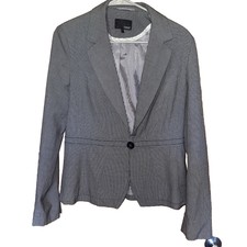Next Coat Jacket Size 14 Lined Slate Grey Texture Very Nice Little To No Use
