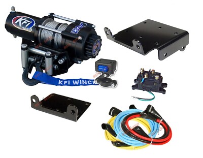 Suzuki 750 King Quad Winch and Mount Plate Kit 2008-2025 2000 lbs KFI ATV