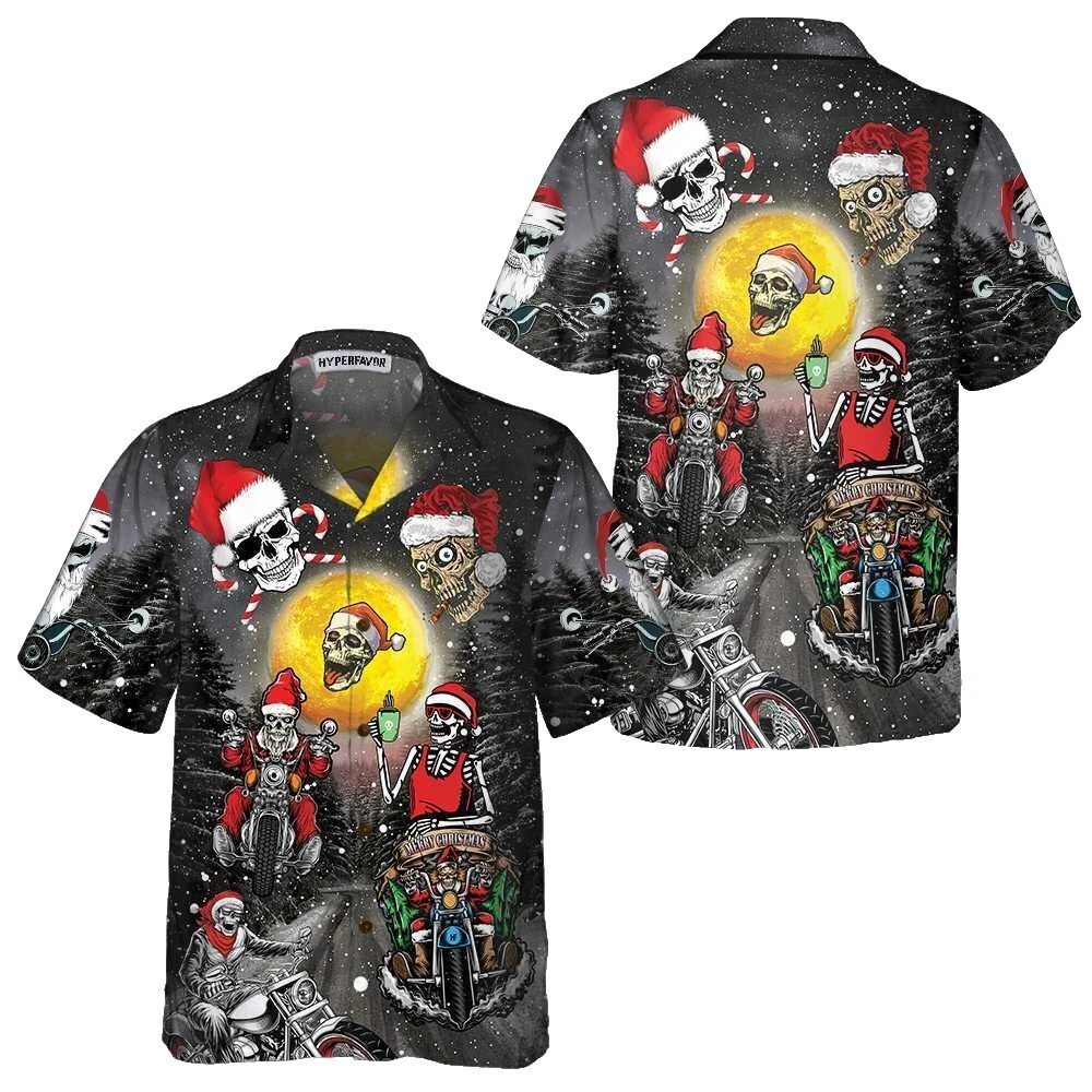 Poliéster Motocicleta Informal Con Botones camisas para hombres