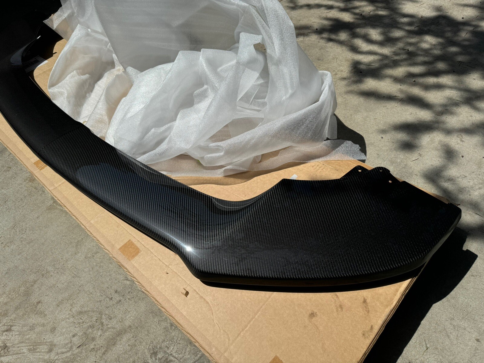 OEM 15-20 Bentley Bentayga Bumper Carbon Fiber  Splitter Spoiler Lip 36A071609