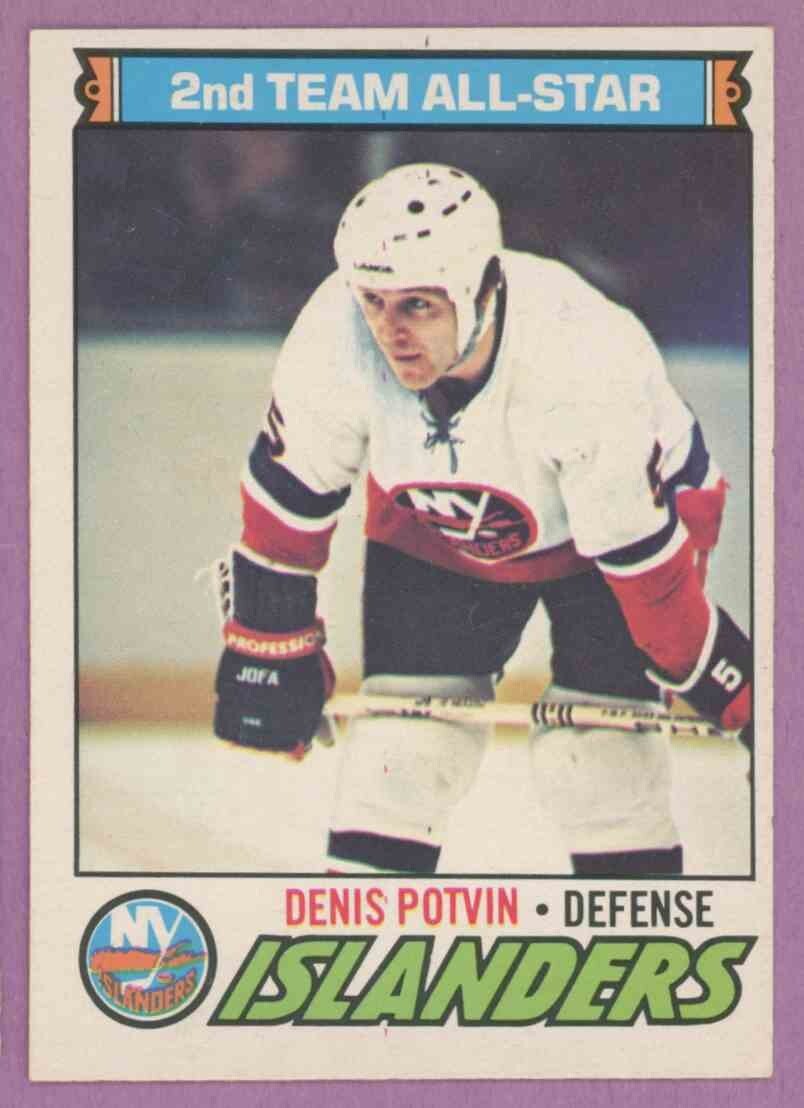 1977 77-78 OPC O-PEE-CHEE ISLANDERS DENIS POTVIN 2ND TEAM ALL-STAR #10 NRMT