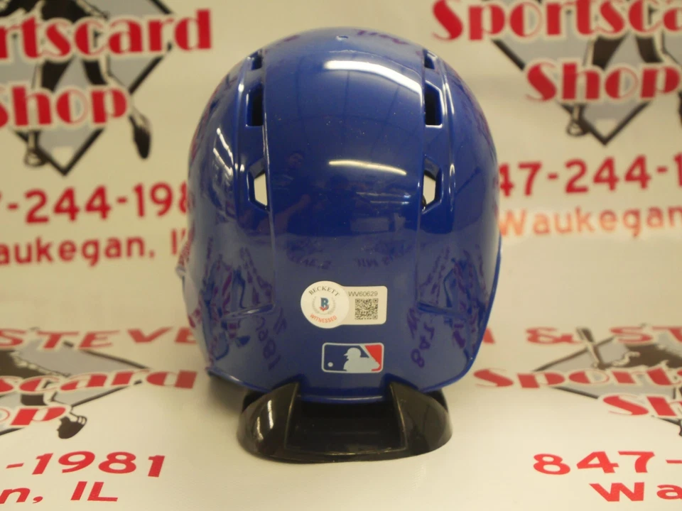 FERGIE JENKINS SIGNED RAWLINGS MINI HELMET 3192 K'S BAS BECKETT WITNESSED COA - Image 2 of 2