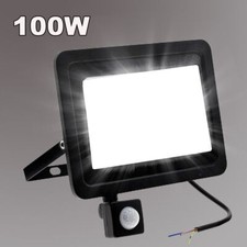 100W LED FLOODLIGHT OUTDOOR SECURITY LIGHT FLOOD GARDEN MOTION SENSOR PIR LIGHTS