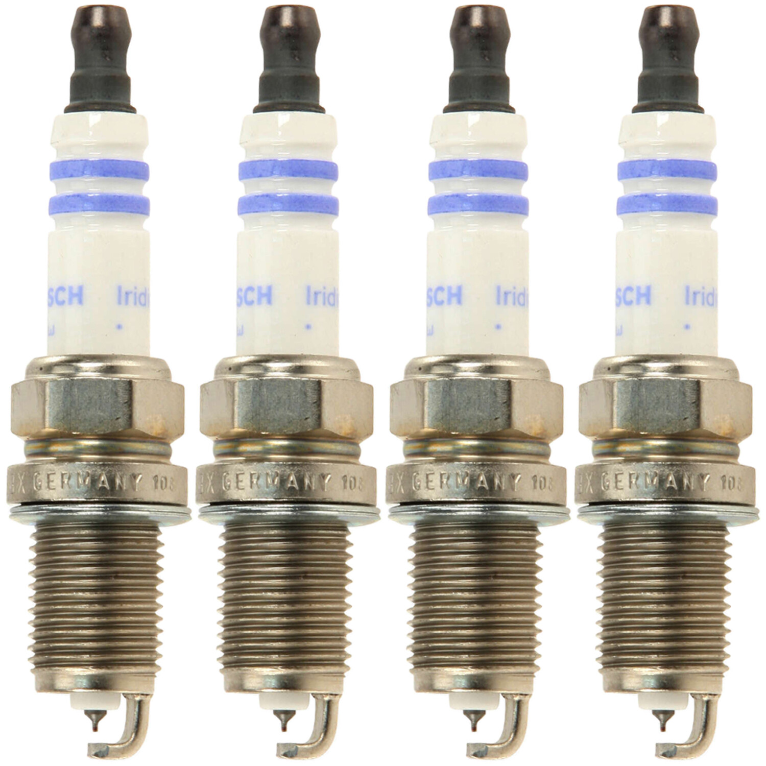 Bosch 9600 Set of 4 OE Fine Wire Double Iridium Spark Plug for Dodge Plymouth L4