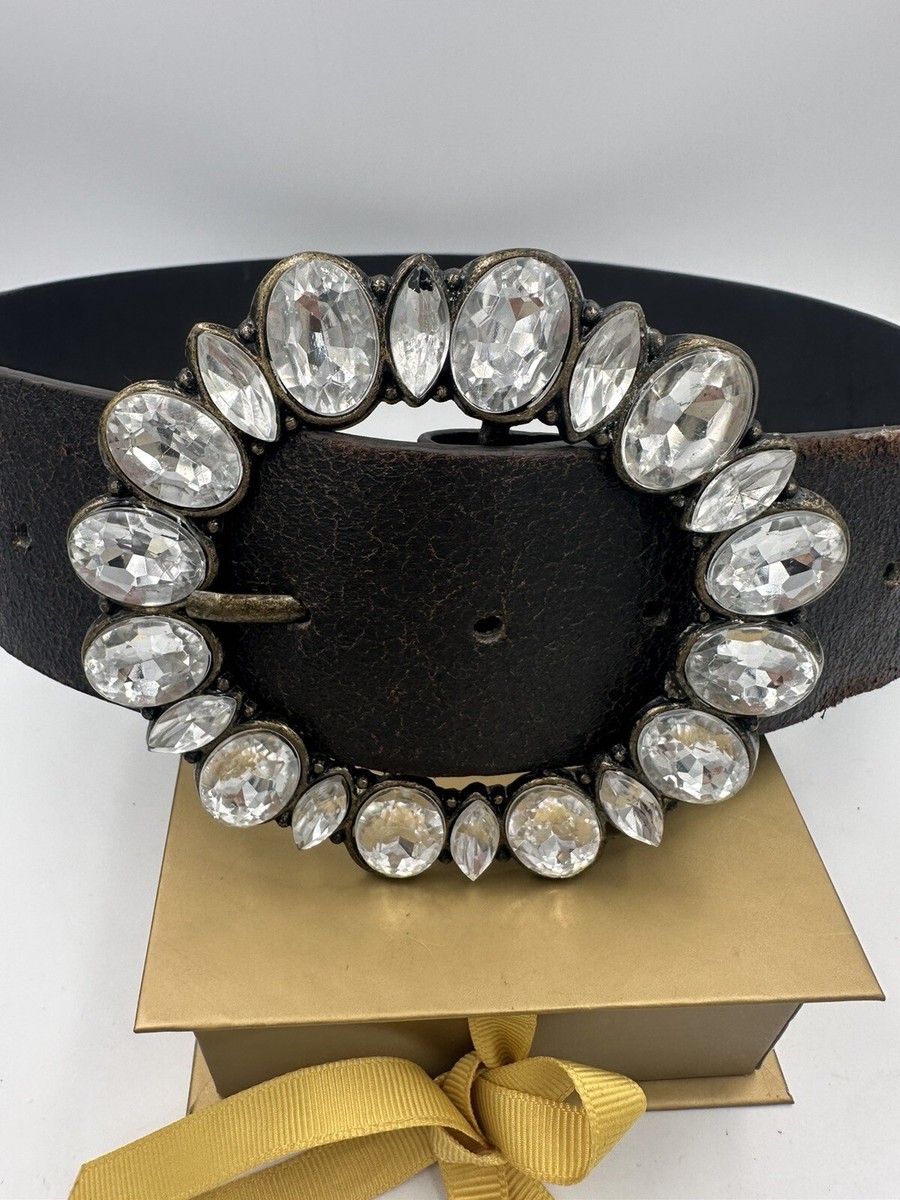 Chinese Laundry Mixed Material Leather & Large Rhinestone  display picture 1