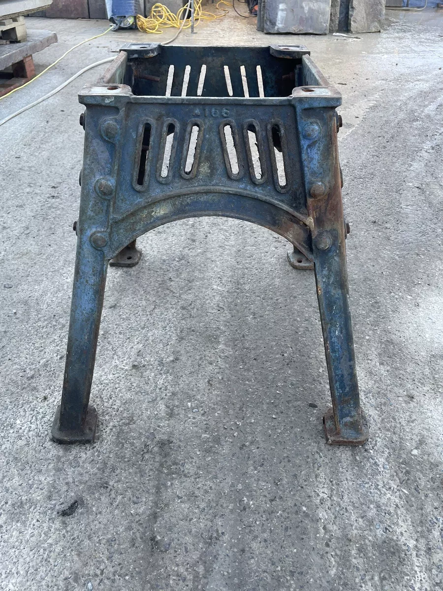 Reclaimed cast iron table base deals