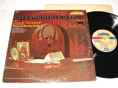 Jack Benny ''Great Moments in Radio, Vol. 1'' 1969 Comedy LP, Nice EX!, Evolution