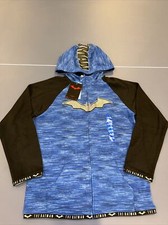NEW BOY'S SUPERHERO CHARACTER HOODED FULL ZIP JACKET VARIETY OF STYLES