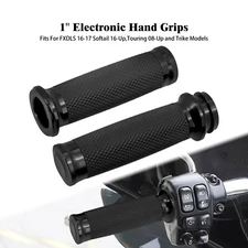 1" Electronic Throttle Handlebar Hand Grips For Harley Softail Breakout Fat Boy