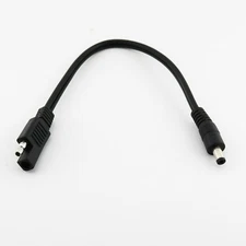 SAE 12V to 5.5mm x 2.1mm Male 16AWG DC Solar Power Automotive DIY Adapter Cable