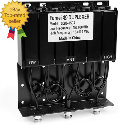 VHF 136-174Mhz 50W Duplexer for Radio Repeater with Preset Low Frequency 156Mhz