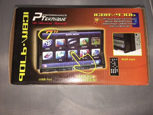 Performance Teknique ICBM-9707 7" Touchscreen 2 DIN im Armaturenbrett DVD/CD/USB/SD/BLUET - Bild 4 von 5