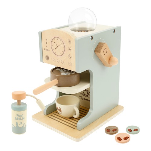 Simulation Coffee Shop Playset Sturdy Wooden Coffee Maker Toy for Toddlers CopdT - Picture 7 of 11