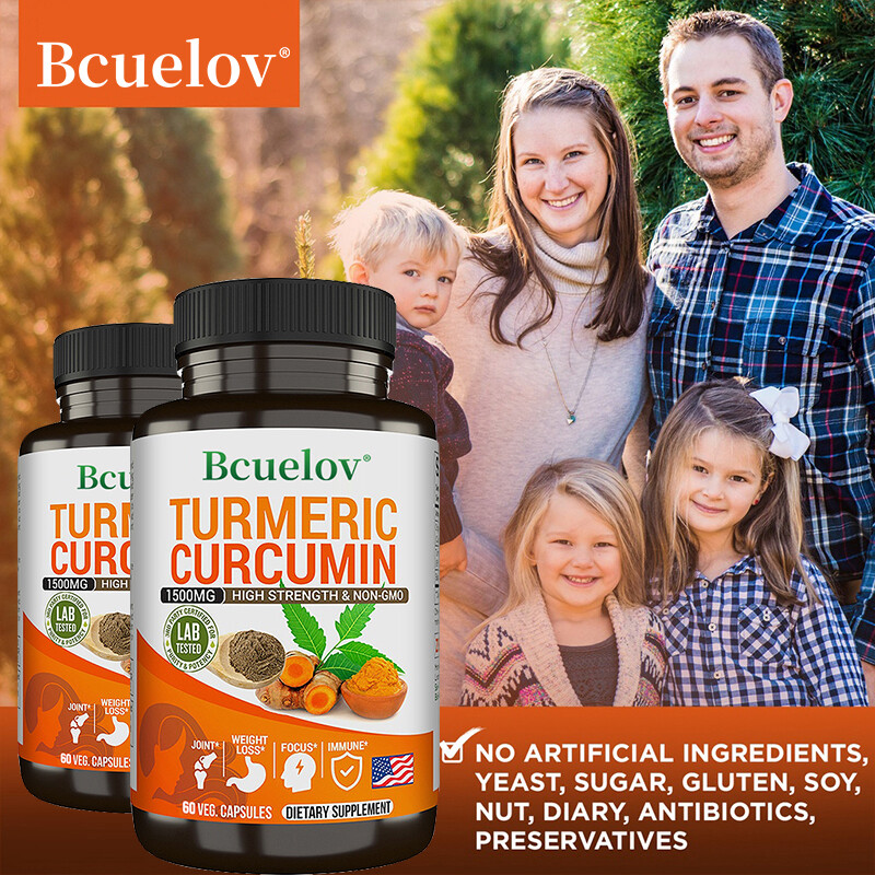 TURMERIC BLACK PEPPER CAPSULES CURCUMINOIDS 95 BIOPERINE STRONGEST