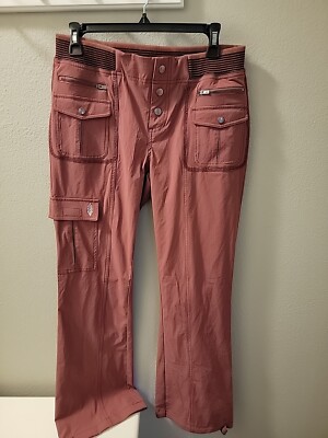 Free People Movement Cascade Flares Medium Cargo Hiking Pants Oxblood NWOT