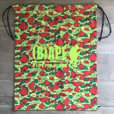 BAPE psyche camo BIG drawstring bag a bathing ape NIGO