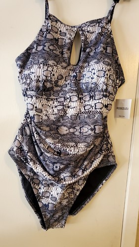 Rosezuzu Women Size XXL Muticolor Snake Print Slim... One Piece Swimwear - Picture 3 of 9