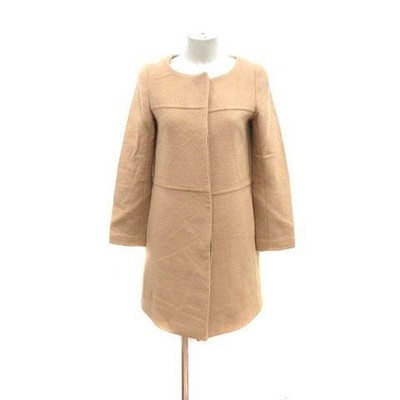 N.Natural Beauty Basic N. Natural Collarless Coat Full Lining Wool 