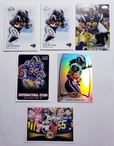 2010-12 Topps Steven Jackson Los Angeles Rams Lot Platinum Magic Legends Holo