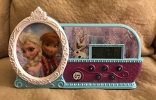 Disney Frozen Musical Glowing Alarm Clock Play "Let It Go" Song Walt Disney
