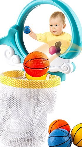 Bath Tub Fun Time Basketball Play Set With Viewing Mirror And 3 Balls