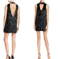 Show Me Your MuMu Black Choker Mini Dress Small NWT NEW orig $146 New Year’s Eve