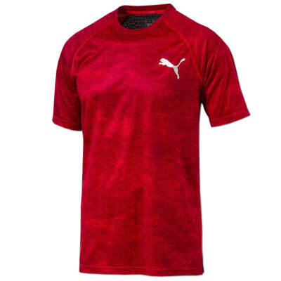 PUMA Herren Vent Graphic Shirt Dry-Cell Sportshirt Fitness Laufshirt Gr.M rot
