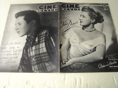 #CINE REVUE - 1948/15 DEANNA DURBIN IRENE DUNNE MICHEL AUCLAIR DEAN STOCKWELL
