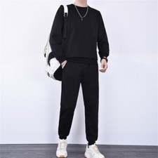 Men Tracksuit Outfit 2-Piece Set Sweatshirt and Pants Sweatsuit Set