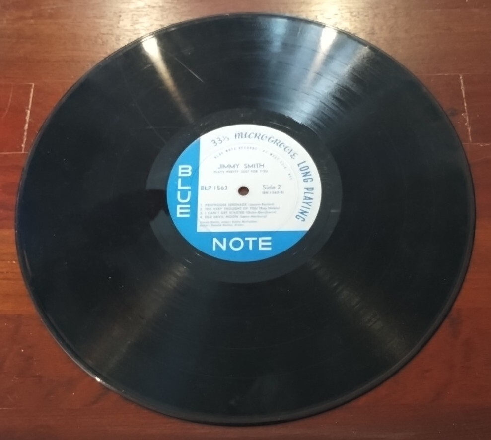 1957 JIMMY SMITH LP 33rpm Plays Pretty Just For You BLUE NOTE 1563