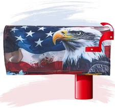 Independence Day Magnetic Mailbox Cover - 4th of July Decor 18x21in