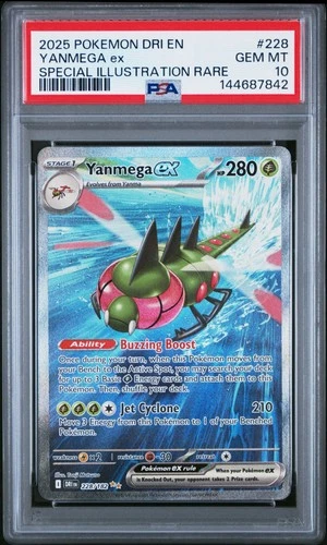 Yanmega ex 228/182 Sv10: Destined Rivals Holo PSA 10