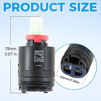 1PC N40HKC Shower Cartridge 40mm Faucet Cartridge For Tub/Shower Faucet System