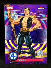 Namor 2026 Topps Finest Fantastic Four NEGATIVE ZONE PURPLE KALEIDOSCOPE /75 #64