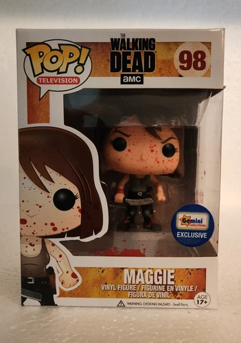 *NEW* FUNKO THE WALKING DEAD BLOODY MAGGIE #98 GEMINI COLLECTIBLES EXCLUSIVE
