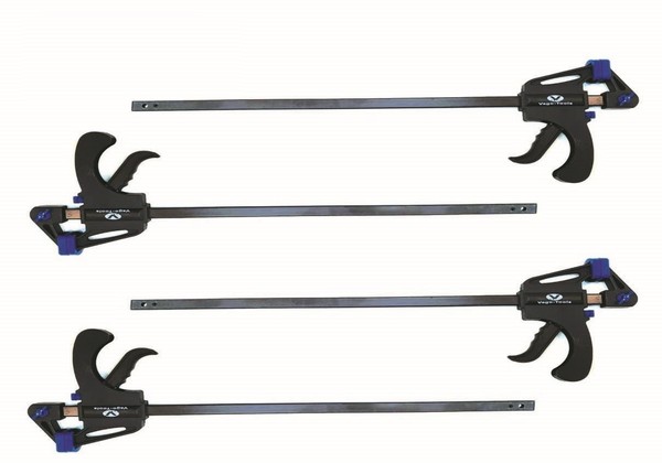 4X Schnellspannzwinge 450 Mm Einhandzwinge Klemmzwinge Schraubzwinge-image
